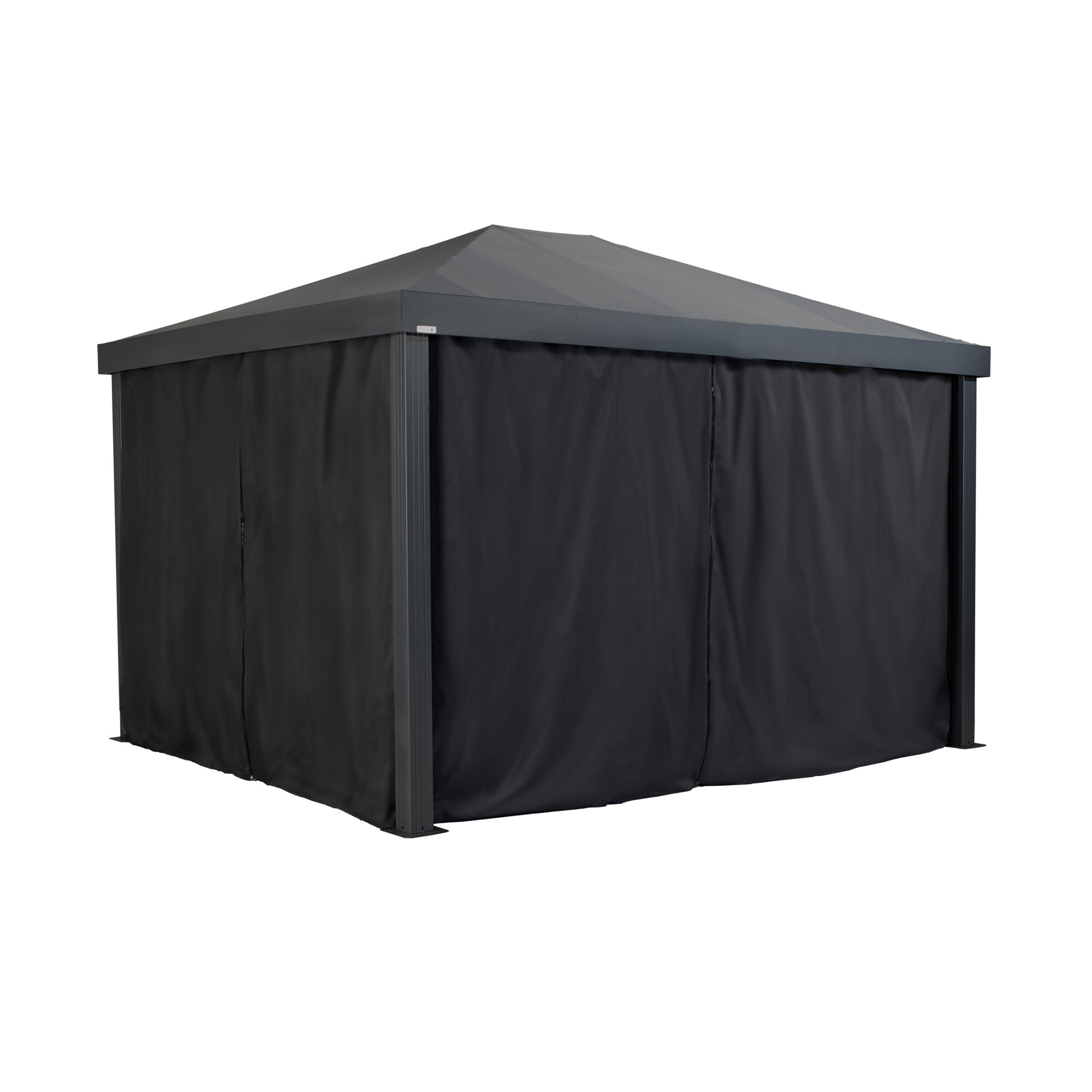 ShelterLogic Sojag Monteserra Black Curtains for Monteserra Gazebo - 10ft., Polyester, UV Protection, Model# 135-9168761